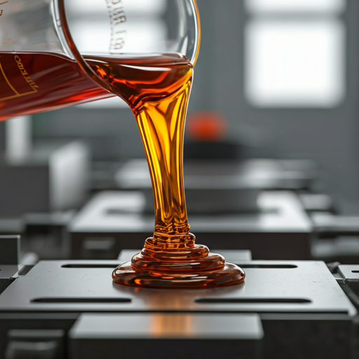 Amber viscous phenolic resin